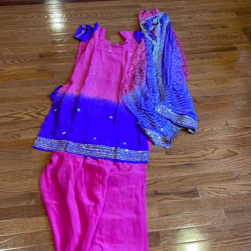 Bandhni patiala shalwar suit